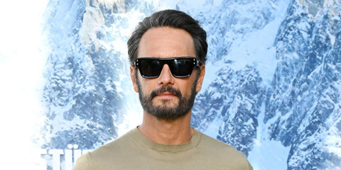 Brazilian actor Rodrigo Santoro was seen wearing black Montblanc MB0253S 001 sunglasses at a Montblanc event, as the brand Celebrates 100 years Of Meisterstück, Written and Directed by Wes Anderson in Los Angeles, May 2024.