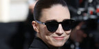 Rooney Mara was seen wearing black Oliver Peoples Cary Grant Sun OV5413SU 1492/3R Polarised sunglasses to attend the Givenchy Fall/Winter 2025 fashion show during Paris Fashion Week