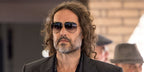 Russell Brand was seen wearing black and gold Dita Talon 23007 A aviator sunglasses with grey gradient lenses in May 2025. Shop online now on Pretavoir