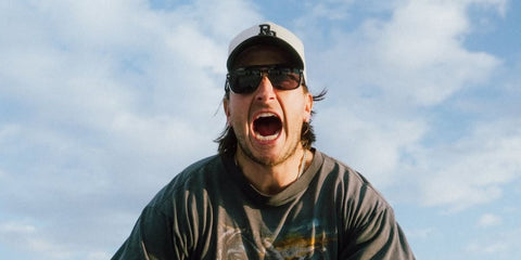 American country singer Russell Dickerson was seen wearing black Tom Ford Crosby TF910 01A aviator sunglasses in his Instagram post, September 2024.