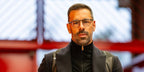 Dutch football legend Ruud van Nistelrooy was seen wearing patterned grey Oliver Peoples Gregory Peck OV5186 1705 optical glasses in his Instagram post, October 2024.
