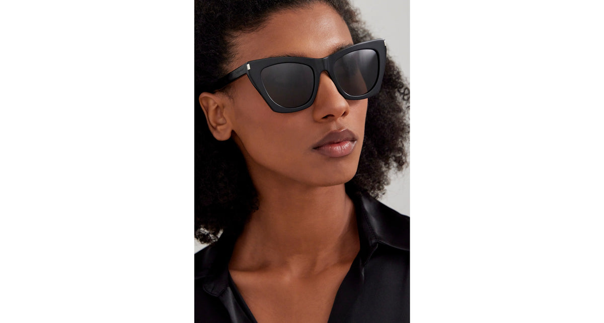 Saint Laurent Sun SL 214 Kate 001 - As Seen On Charlize Theron & Olivia Attwood