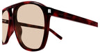 Saint Laurent Sun SL 596 Dune 003 - As Seen On Bruno Mars & Molly Mae Hague