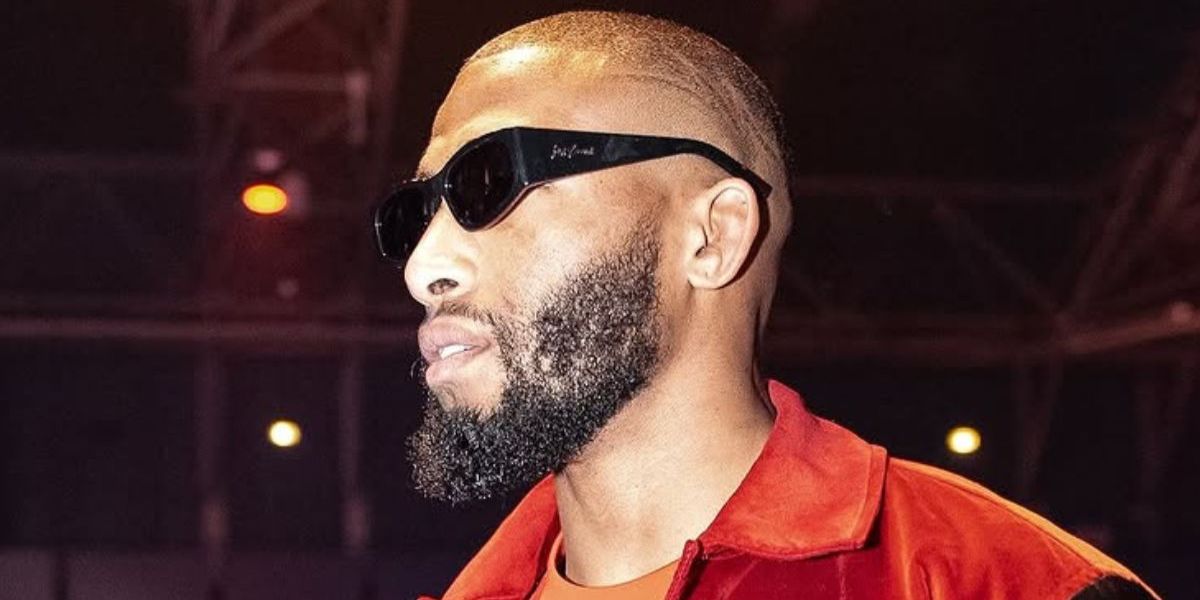 French mixed martial artist Salah-Dine Parnasse was seen wearing black Saint Laurent Sun SL 329 001 sunglasses.