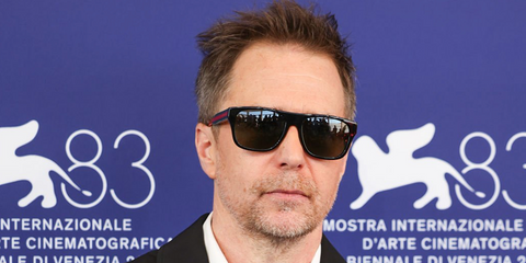 Sam Rockwell was seen wearing black Gucci GG0341S 001 sunglasses at the Venice Film Festival 2026