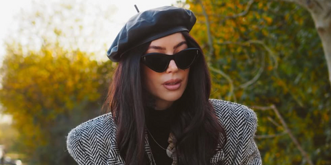 British content creator Sammi Jefcoate was seen wearing Cutler and Gross Sun x The Great Frog Mini Cat Eye GFSN009 01 Black sunglasses in her Instagram post, June 2025. Shop online now on Pretavoir