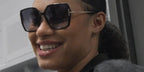 Basketball player Satou Sabally was seen wearing black and gold Tom Ford Joanna TF1039 01B sunglasses with grey gradient lenses ahead of WNBA game in October 2025. Shop online now on Pretavoir