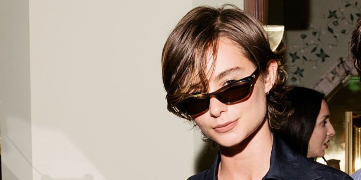 Actress Saura Lightfoot-Leon was seen wearing black Gucci GG2203S 001 sunglasses at a Gucci Dinner ahead of Wimbledon Tennis Championships in London, June 2026.
