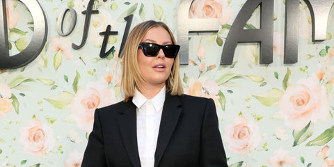 Entrepreneur and creator Serena Kerrigan was seen wearing black Saint Laurent Sun SL 276 Mica 001 sunglasses at the world premiere of "A Friend of The Family" in New York City, September 2022.