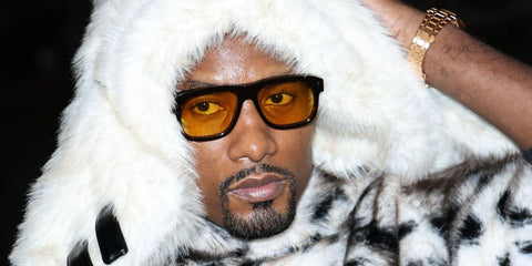 Congolese-Spanish basketball player Serge Ibaka was seen wearing black Prada PR B12S 16K60F sunglasses with brown lenses during Paris Fashion Week season Fall/Wonter 2026.