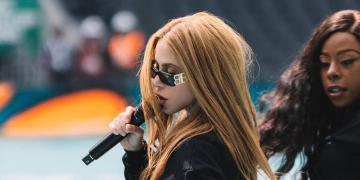 Shakira was seen wearing black Balenciaga BB0096S 001 sunglasses at the World Cup Opening Ceremony rehearsal in Mexico City, June 2026.