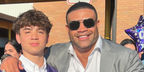 Former American football player Shawne Merriman was seen wearing silver Ray-Ban RB 3699 004/K8 sunglasses with grey Polarised lenses at his son's graduation, shared through his Instagram post in June 2024.
