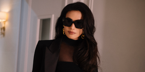 Taiwanese model and actress Shu Qi was seen wearing black Tom Ford Esme TF1157 01A sunglasses to attend the Tom Ford Fall/Winter 2025 fashion show during Paris Fashion Week