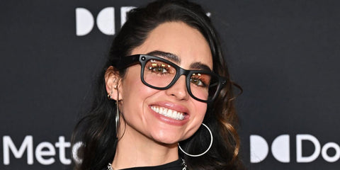 Model and DJ Sommer Ray was seen wearing matte black Ray-Ban Meta Wayfarer Gen 2 RW4012 601S/SB Smart Glasses at the world premiere of "Avatar: Fire and Ash" in Los Angeles, December 2025.