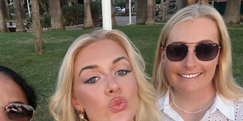 Cricketer Sophie Ecclestone of England National Team was seen wearing black and gold Ray-Ban RB 3588 9054/8G sunglasses in Sarah Glenn's Instagram post, August 2024. Shop online now on Pretavoir