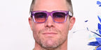 Canadian actor Stephen Amell was seen wearing transparent pink purple Cutler and Gross Sun Colour Studio CGSN 1386 06 sunglasses at the Kentucky Derby 150 in May 2024.