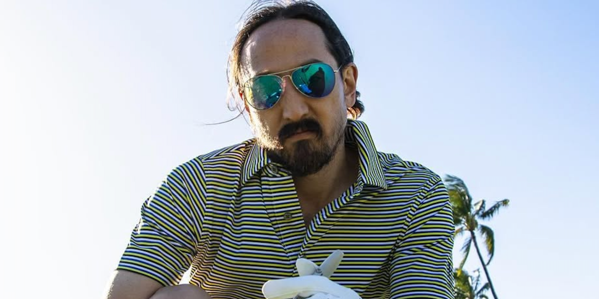 DJ and producer Steve Aoki was seen wearing Maui Jim Mavericks B264-17 aviator sunglasses during his trip to Hawaii, shared on Instagram