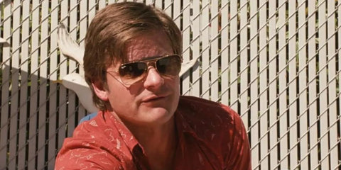 Actor Steve Zahn was seen wearing gold Ray-Ban New Caravan RB 3636 001/51 sunglasses with brown gradient lenses in "Diary of a Wimpy Kid: Dog Days".