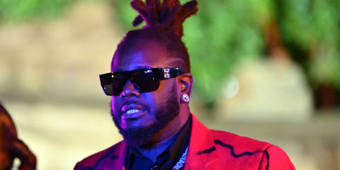 T-Pain is seen wearing Givenchy GV40053I 01A sunglasses to the 2023 BET Awards