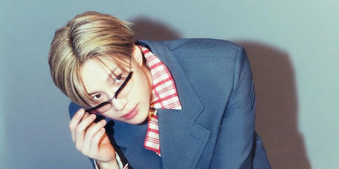South Korean singer Taemin of SHINee was seen wearing black Prada PR B50S TZM08N Blue Control sunglasses in a Marie Claire Korea feature, January 2025.
