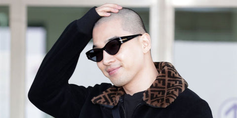 South Korean singer Taeyang of the K-Pop group BIGBANG was seen wearing black Bottega Veneta BV1002S 001 sunglasses at Incheon Airport. Shop online now on Pretavoir