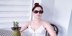 Bollywood actress Tamannaah Bhatia was seen wearing tortoiseshell Prada PR 17WS 2AU8C1 Symbole sunglasses in Singapore