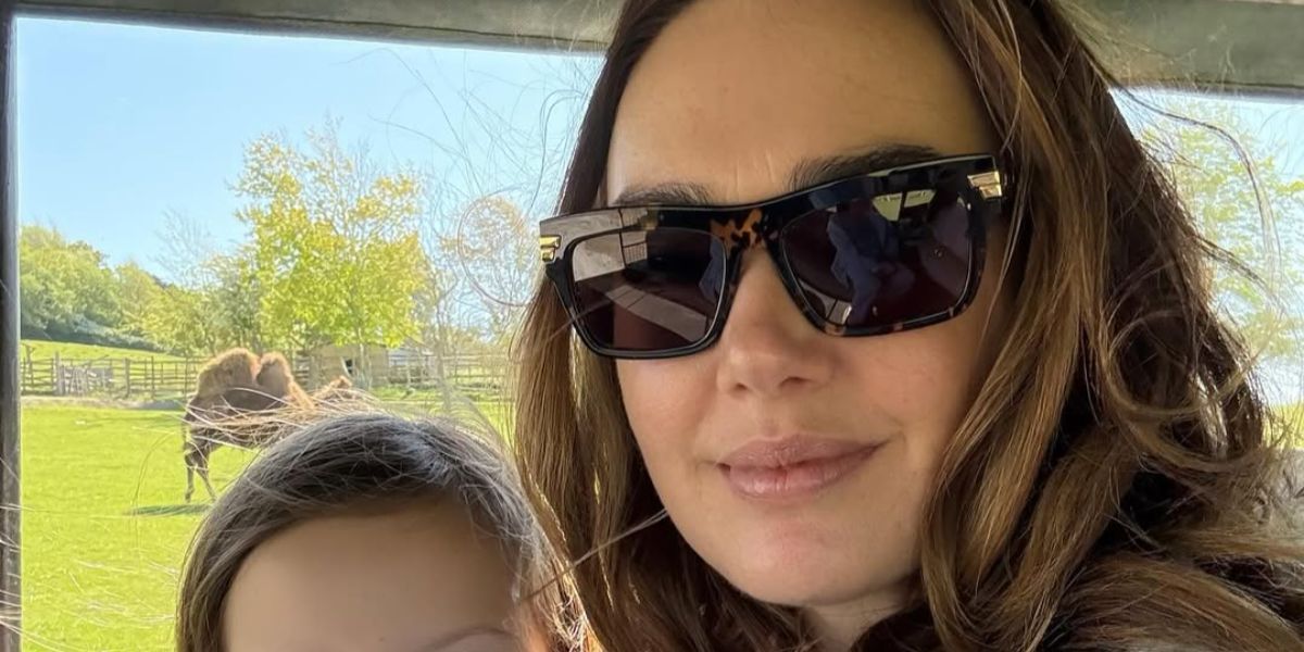 Tamara Ecclestone was seen wearing tortoiseshell Bottega Veneta BV1058S 002 sunglasses in her Instagram post, May 2025.
