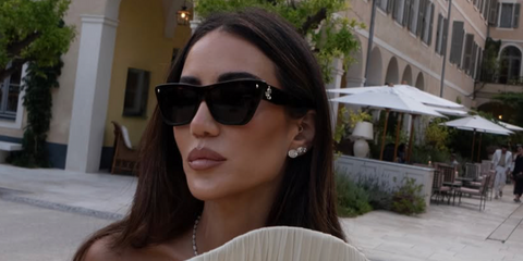 Tamara Kalinic was seen wearing black Jimmy Choo JC5062U 5000/87 Lou sunglasses in her Instagram post, June 2026.