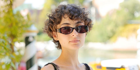 Italian actress and singer Tecla Insolia was seen wearing tortoiseshell Gucci GG1660S 002 sunglasses at the Venice Film Festival 2024.