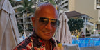 New Zelanad actor Temuera Morrison was seen wearing gold Dita Alkamx DTS 100 01 sunglasses with grey gradient lenses in his Instagram post, October 2024.