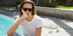 Australian actress Teresa Palmer was seen wearing the iconic Ray-Ban Wayfarer 2140 901 Black sunglasses in an ELLE Australia feature, September 2014.