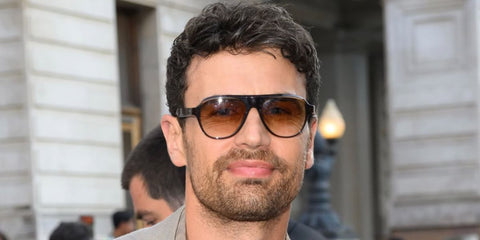 Theo James was seen wearing Oliver Peoples Paul Newman Sun OV5581SU 1492/GN Polarised sunglasses at the grand opening of RH, The Gallery in Mayfair, London, June 2026