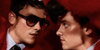 Tom Daley is seen wearing Tom Ford Jeffrey TF932 01B sunglasses in an editorial page of Gay Times