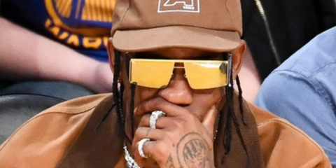 Travis Scott wearing Wonder Boy III sunglasses