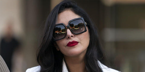 Vanessa Bryant was seen wearing black Gucci GG0876S 001 sunglasses. Shop online now on Pretavoir