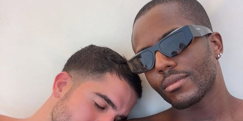 Television personality Vas J. Morgan was seen wearing black Prada PR B19S 16K08Z sunglasses in his Instagram post, September 2025.