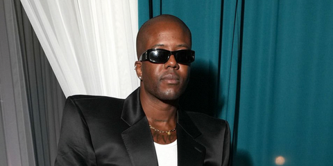 Celebrity and television personality Vas J. Morgan was seen wearing black Saint Laurent Sun SL M152 001 sunglasses at the Cymbiotika x Ulta Beauty launch in Los Angeles, March 2026