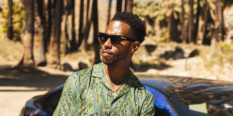 Former American football wde receiver Victor Cruz was seen wearing black Bottega Veneta BV1122S 001 sunglasses in his Instagram post, April 2022. Shop online now on Pretavoir