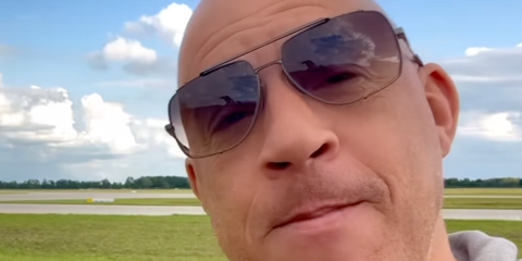 Vin Diesel wears Dita Midnight Special sunglasses in Instagram post - buy online.