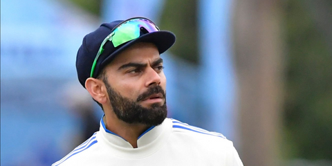 Virat Kohli wearing Oakley Encoder Strike Vented OO9235 04 Prizm at ICC Cricket Test Match