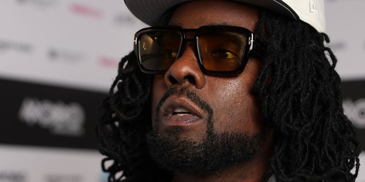 Celebrity and rapper Wale was seen wearing black Tom Ford Icon Collection TF1202 01E sunglasses with yellow lenses at the MOBO Awards 2026.