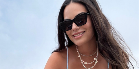 Mexican actress and former Miss Universe 2010 titleholder Ximena Navarrete was seen wearing black Saint Laurent Sun SL 276 Mica 001 sunglasses in her Instagram post, January 2025. Shop online now on Pretavoir