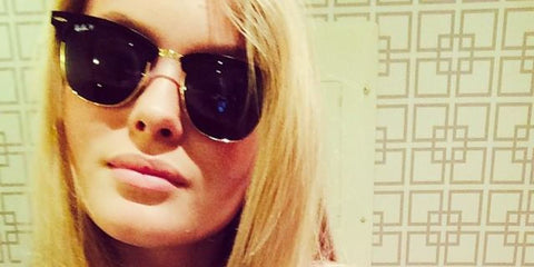 Swedish singer Zara Larsson was seen wearing black Ray-Ban Clubmaster RB 3016 901/58 Polarised half-rim sunglasses in her Facebook post in 2014. Shop online now on Pretavoir