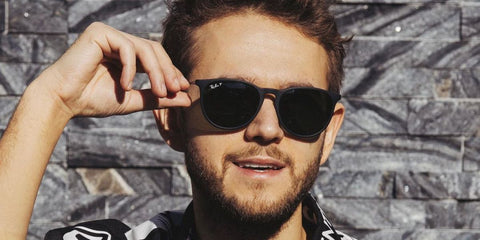 Zedd wears Ray-Ban Erika RB 4171 622/T3 round sunglasses in his Instagram post