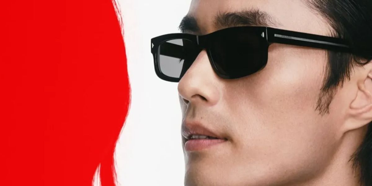 Chinese model Zhao Lei was seen modeling black Prada PR B11S 16K731 sunglasses in the Prada Lunar New Year 2025 campaign. Shop online now on Pretavoir