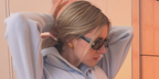 YouTube executive and internet personality Zita D'Hauteville was seen wearing black Miu Miu MU B09S 16K08Z Reverie sunglasses in her Instagram post, May 2026