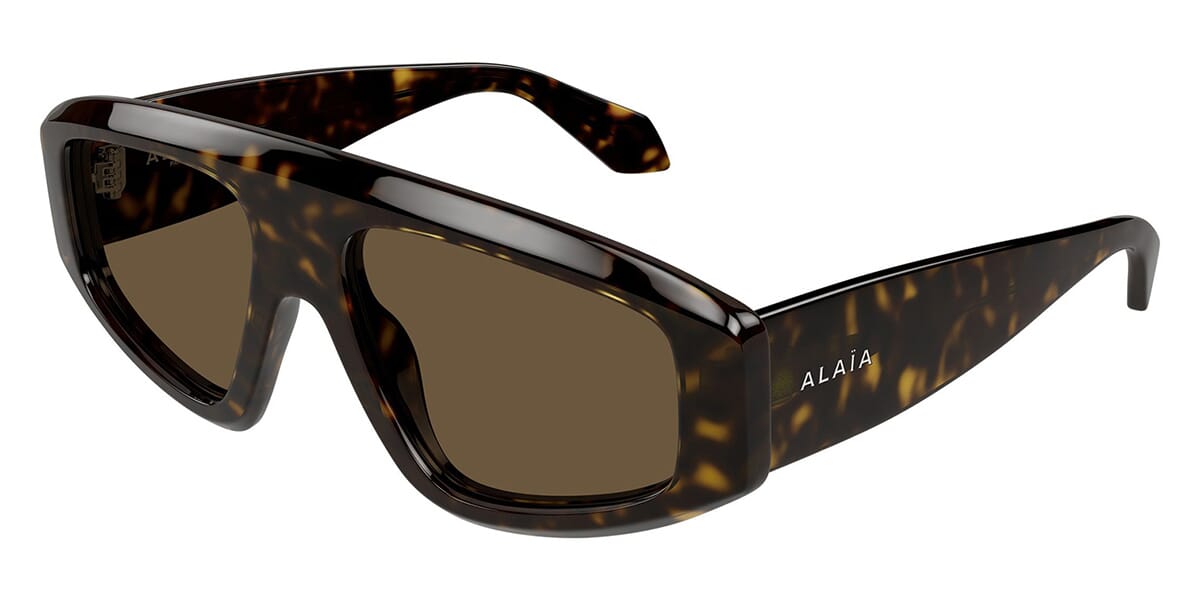 小物 ALAIA powder sunglasse ALAÏA アセテート製 マスクサングラス ダークハバナ | ALAÏA JP