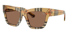Burberry BE4449 4146/73 Cat Eye Sunglasses - Check Sand/Grey Burberry BE4449 4146/73 Sunglasses - Pretavoir main image 4