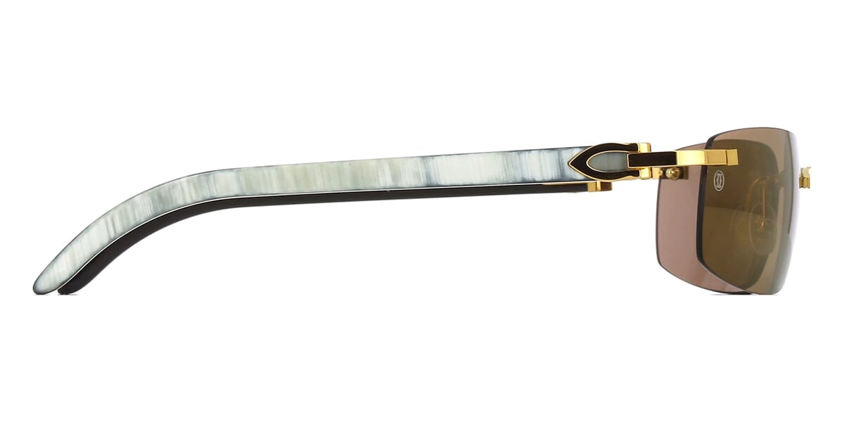 Cartier Buffalo Horn CT0046S 004 3JB Sunglasses
