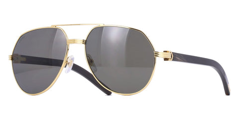 Cartier Buffalo Horn CT0272S 001 6CL Polarised Sunglasses